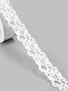 Лента фигурная «Вьюнчик», 25 мм, 9±0.5 м, белая - Фото 2