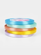 Атласная лента, набор 5 шт., 6 мм, 23±1 м - Фото 2