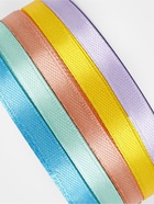 Атласная лента, набор 5 шт., 6 мм, 23±1 м - Фото 4