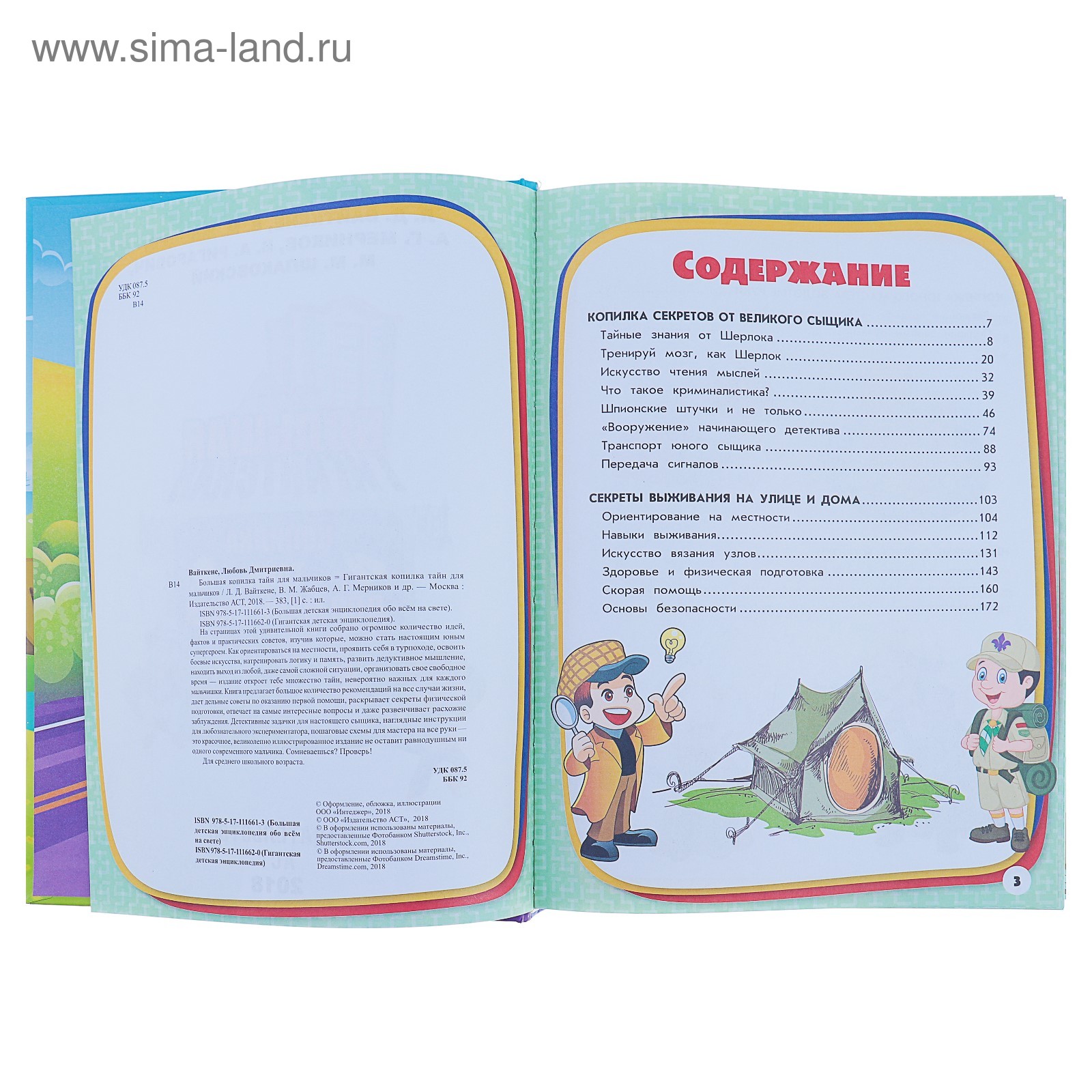 Гигантская копилка тайн для мальчиков. Вайткене Л. Д., Жабцев В. М.,  Мерников А. Г. (4178214) - Купить по цене от 890.00 руб. | Интернет магазин  SIMA-LAND.RU