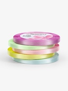 Атласная лента, набор 5 шт. «Пастельный», 6 мм, 23±1 м - Фото 2