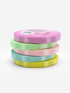 Атласная лента, набор 5 шт. «Пастельный», 10 мм, 23±1 м - Фото 2