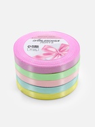 Атласная лента, набор 5 шт. «Пастельный», 10 мм, 23±1 м - Фото 6