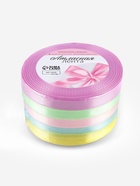 Атласная лента, набор 5 шт. «Пастельный», 10 мм, 23±1 м - Фото 6