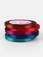 Атласная лента, набор 5 шт. «Вечерние огни», 6 мм, 23±1 м - Фото 2