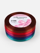 Атласная лента, набор 5 шт. «Вечерние огни», 6 мм, 23±1 м 3758777 Атласная лента, набор 5 шт. «Вечерние огни», 6 мм, 23±1 м 3758777