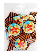 Значок закатной с георгиевской лентой «9 мая» - Фото 6