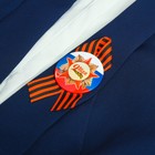 Значок закатной с лентой "9 мая" красная звезда, флаг России - Фото 2