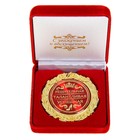 Медаль в бархатной коробке "Решительная, талантливая, успешная", диам. 7 см - Фото 1