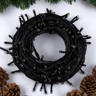 УЦЕНКА Гирлянда «Нить» 20 м, IP20, тёмная нить, 200 LED, свечение тёплое белое, 8 режимов, 220 В - Фото 2