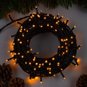 УЦЕНКА НИТЬ, 20 м, Н.Т. LED-200-220V, 8 режимов, ЖЕЛТЫЙ