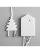 УЦЕНКА Гирлянда «Нить», 10 м, IP20, 100 LED, 220 В, 8 режимов, белая нить, свечение синее - Фото 8