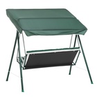 Качели садовые «Адлер», 175×150×120 см, максимальная нагрузка 150 кг, зелёные - Фото 10