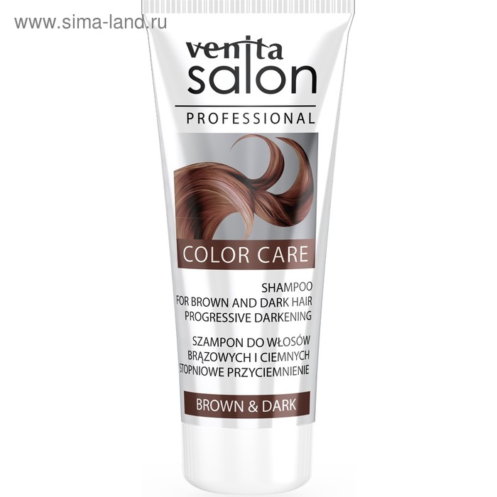 Шампунь для волос Venita Salon Prof Shampoo для коричневых и темных волос, 200 мл - Фото 1