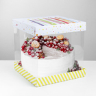 Коробка под торт, кондитерская упаковка, «Поздравляю!», 30 х 30 см - Фото 7