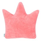 Подушка декоративная Крошка Я «Корона», розовая, 48х38см, велюр, 100% полиэстер - Фото 2