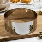 Форма для выпечки и выкладки, d=20 см, h=8 см, нержавеющая сталь - Фото 1