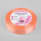 Лента атласная, 20 мм × 23 ± 1 м, цвет персиковый №124 - Фото 2