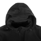 Спортивная кофта с капюшоном и длинными рукавами на молнии черный, размер L - Фото 4