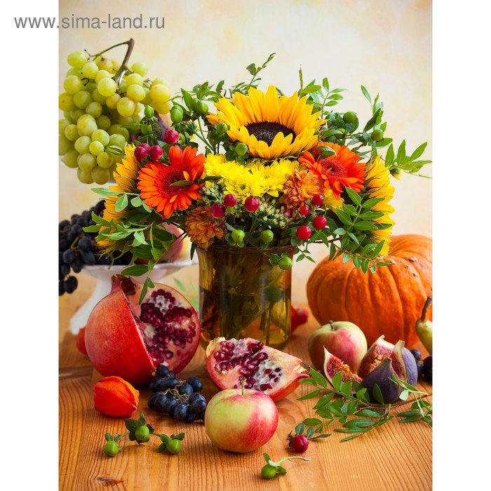 Картина на подрамнике "Осенний натюрморт" 50*100 см - Фото 1