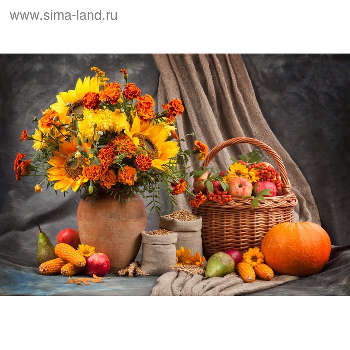 Картина на подрамнике "Осеннее настроение" 50*100 см - Фото 1
