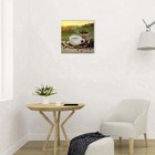 Картина-холст на подрамнике "Ароматный кофе" 40х40 см - фото 24366956
