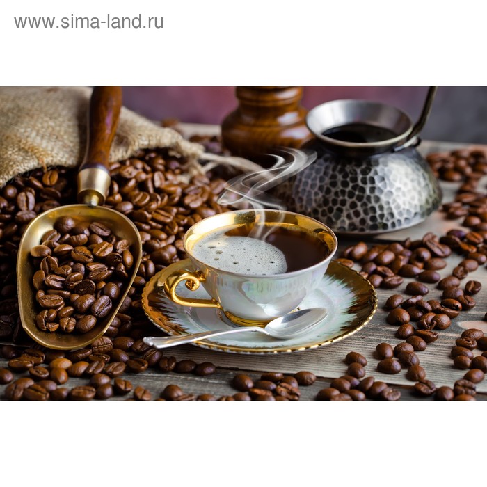 

Картина на подрамнике "Кофе" 50*100 см