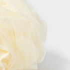 Мочалка для тела с ручкой Доляна, 50 г, цвет белый - Фото 4