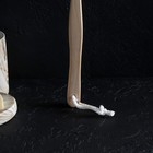 Мочалка для тела с ручкой Доляна, 50 гр, цвет белый - Фото 4