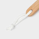 Мочалка для тела с ручкой Доляна, 50 г, цвет белый - Фото 5