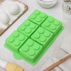 Форма силиконовая для выпечки Доляна «Фигуры. Конструктор», 25,7×15,8 см, 6 ячеек, цвет МИКС - фото 24349512