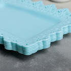 Набор тарелок прямоугольных «Торжество», 21,5×16,5 см, цвет МИКС - Фото 2