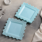 Набор тарелок квадратных «Торжество», цвет МИКС - Фото 1