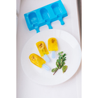 Форма для мороженого «Эскимо со сладостями», силикон, 19,5×17,7 см, 3 ячейки (7×4,2 см), цвет МИКС - фото 4266834