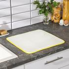 Коврик для сушки посуды Доляна, 38×51 см, микрофибра, цвет МИКС - Фото 1