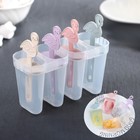 Форма для мороженого «Фламинго», 14.5×12×5.5 см, 4 ячейки, прозрачная - Фото 1