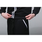 Брюки спортивные с контрастными полосками мужские MINAKU, размер 54, цвет черный - Фото 3