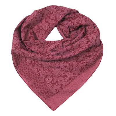 Платок женский, цвет бордовый, размер 70х70