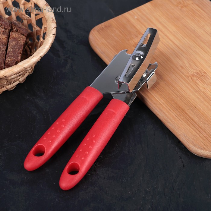 Нож консервный Доляна «Комби», 19 см, цвет МИКС - Фото 1