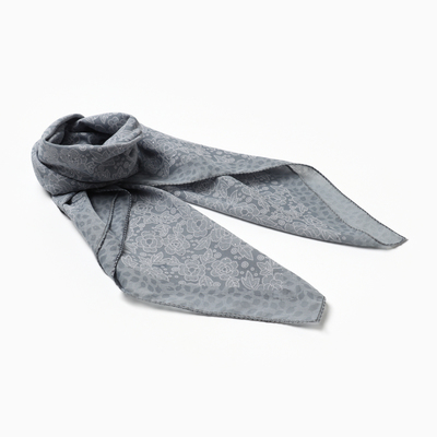 Платок женский, размер 70×70, серый
