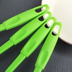 Набор кухонных принадлежностей Доляна «Радуга», 4 предмета, цвет зелёный - Фото 3