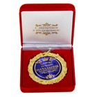Медаль в бархатной коробке "Лучший начальник", диам. 7 см - фото 4804440