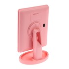 Зеркало Luazon KZ-06, подсветка, 26.5 х 16 х 12 см, 22 диода, сенсорная кнопка, розовое - Фото 5