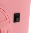 Зеркало Luazon KZ-06, подсветка, 26.5 х 16 х 12 см, 22 диода, сенсорная кнопка, розовое - Фото 6