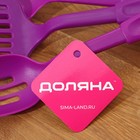 Набор кухонных принадлежностей Доляна «Радуга», 4 предмета, цвет фиолетовый - Фото 4