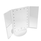 Зеркало Luazon KZ-07, подсветка, 30×18×7 см, 22 диода, 4хААА, (не в комплекте), белое - Фото 3