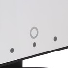 Зеркало Luazon KZ-06, подсветка, 26.5×16×12 см, 4хАА, 22 диода, сенсорная кнопка, черное - Фото 3