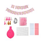 Фонтан из шаров «С днём рождения», гирлянда, наклейки, конфетти, 16 предметов в наборе - Фото 2