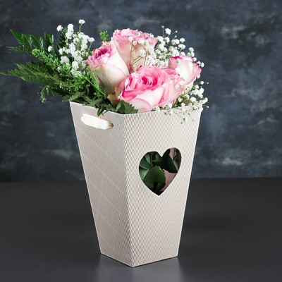 Переноска для цветов 13,5 х 13,5 х 23 см