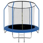 Батут ONLITOP, d=244 см, с внутренней защитной сеткой высотой 160 см + лестница, цвет синий - Фото 5